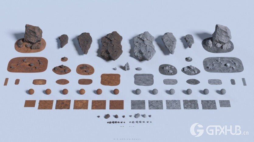 太空宇航员人物角色地形环境3D模型资产 Big Medium Small – Astronova