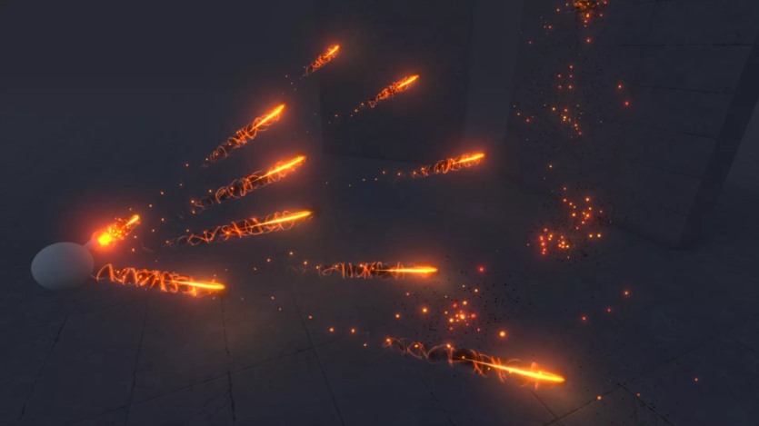 28 种独特的射弹命中闪光效果：法术、火球、箭、子弹、激光 AAA Stylized Projectiles Vol.1