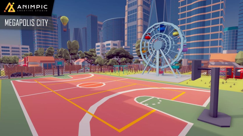 Unity低多边形大都市环境资产 POLY - Megapolis City Pack v1.0
