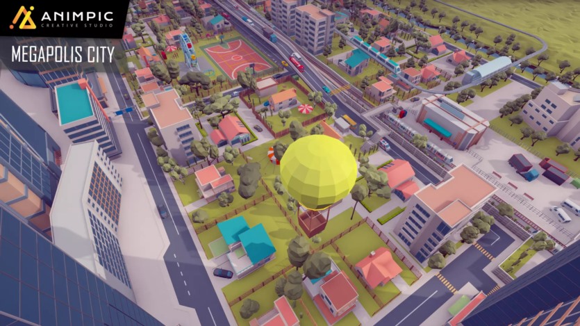 Unity低多边形大都市环境资产 POLY - Megapolis City Pack v1.0