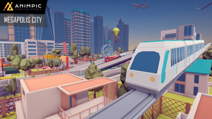 Unity低多边形大都市环境资产 POLY - Megapolis City Pack v1.0