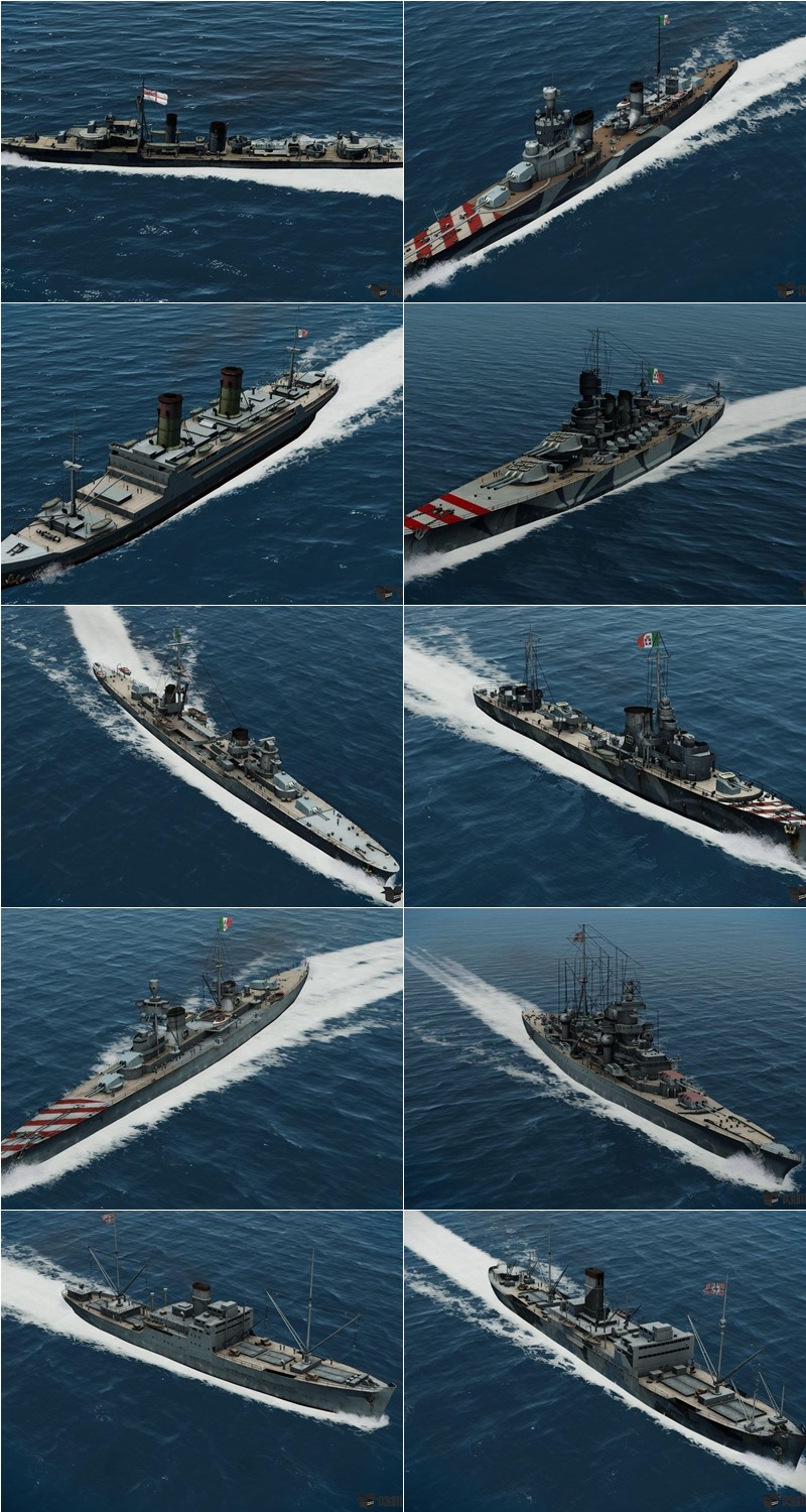 141艘军舰航母潜艇3D模型合集 141 ships 3d models