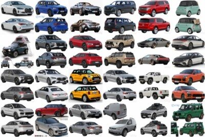 3DSky Pro 61套高精度汽车3D模型合集4.22GB (MAX\OBJ\FBX)