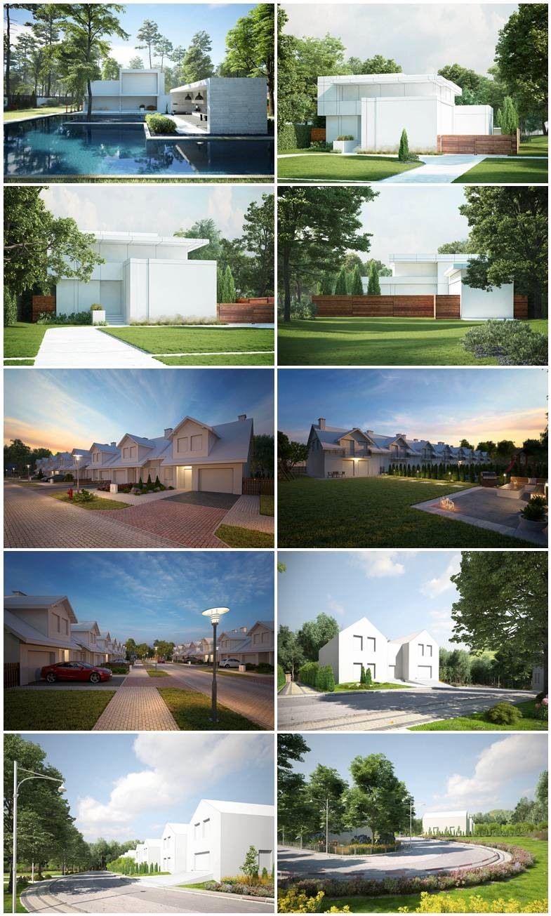 全模型3D景观场景 Evermotion - Archexteriors vol.30