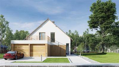 一栋完整的郊区家庭住宅，八个室内、花园和一辆汽车3D模型 Evermotion – Archexteriors vol. 31