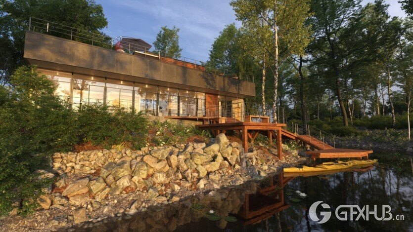 10个现代别墅会所外部3D模型场景 Evermotion - Archexteriors vol.34