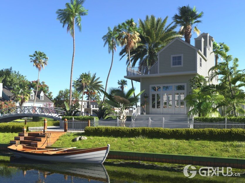 10个现代别墅会所外部3D模型场景 Evermotion - Archexteriors vol.34