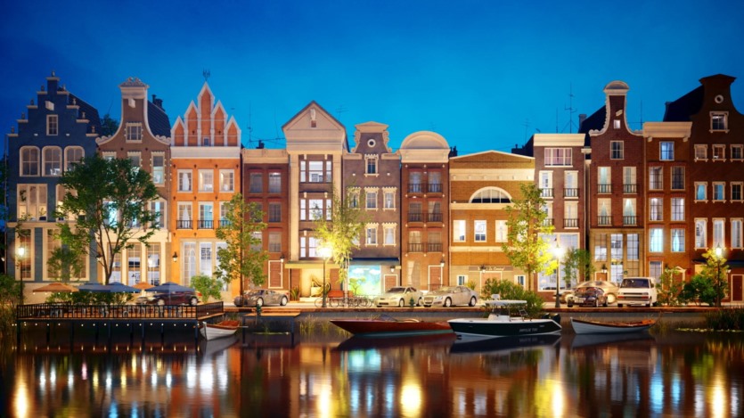 10个夜景城市建筑3D模型场景 Evermotion - Archexteriors vol.37