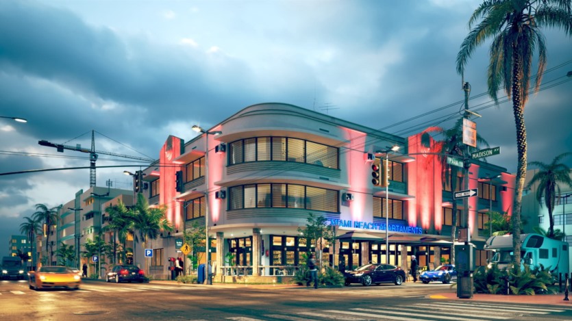 10个夜景城市建筑3D模型场景 Evermotion - Archexteriors vol.37