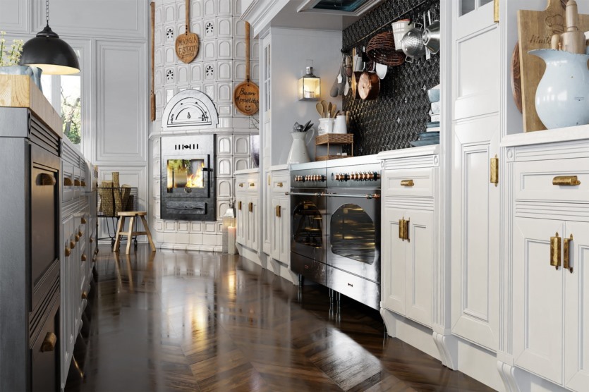 10个高品质厨房室内3D模型场景 Evermotion - Archinteriors vol. 58 for Blender