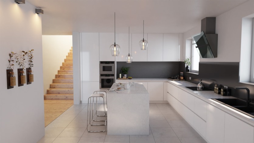 10个高品质厨房室内3D模型场景 Evermotion - Archinteriors vol. 58 for Blender