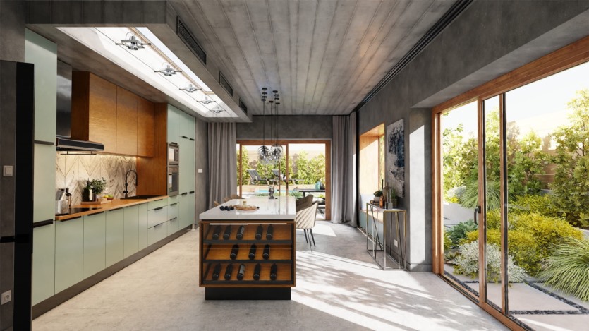 10个高品质厨房室内3D模型场景 Evermotion - Archinteriors vol. 58 for Blender