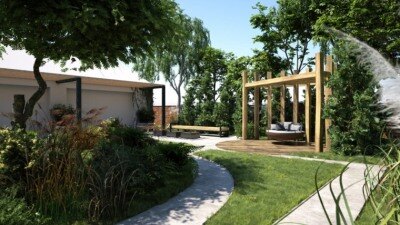 20套现代花园景观庭院3d模型 Evermotion – Archmodels vol.248