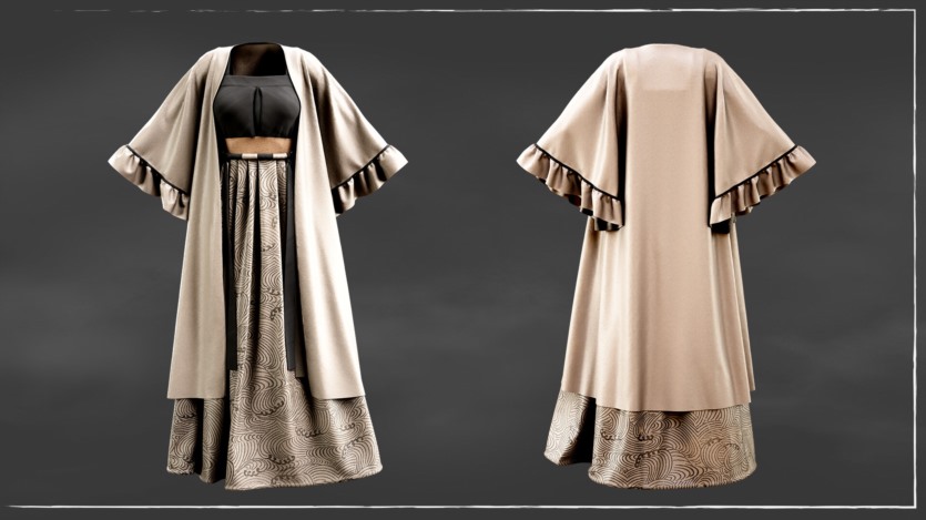 7套和服和汉服3D模型/4k 纹理/智能材质 7 Kimono and Hanfu dress /Marvelous Designer / 4k Textures/Smart material