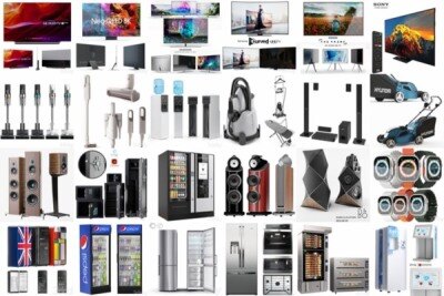 3DSky Pro 120套家用电器数码电子产品3D模型合集