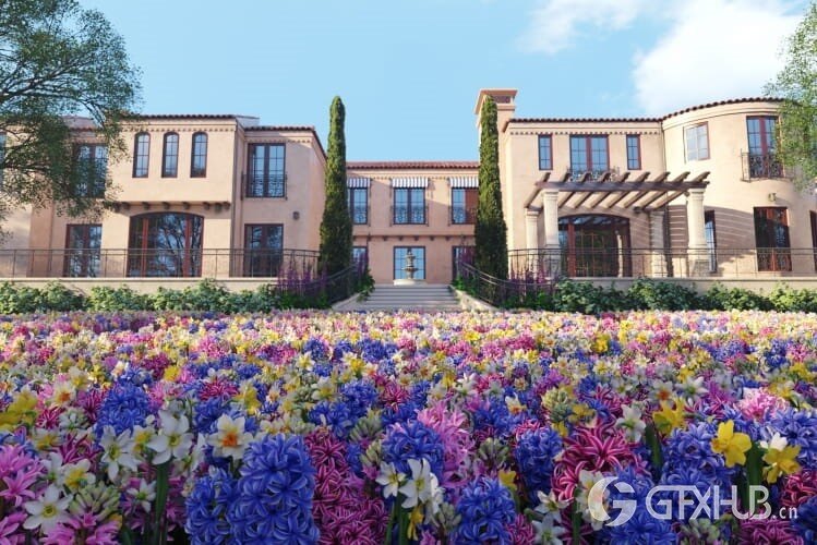 60个专业高品质花园花卉3D模型 Evermotion - Archmodels Vol.214