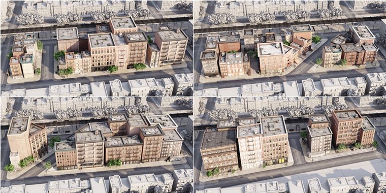 57种低多边形城市建筑3D模型 Evermotion - Archmodels Vol. 234