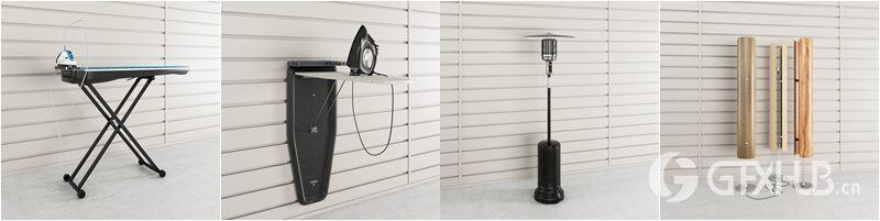 44个专业高度详细的车间和花园设备3D模型 Evermotion – Archmodels vol. 222