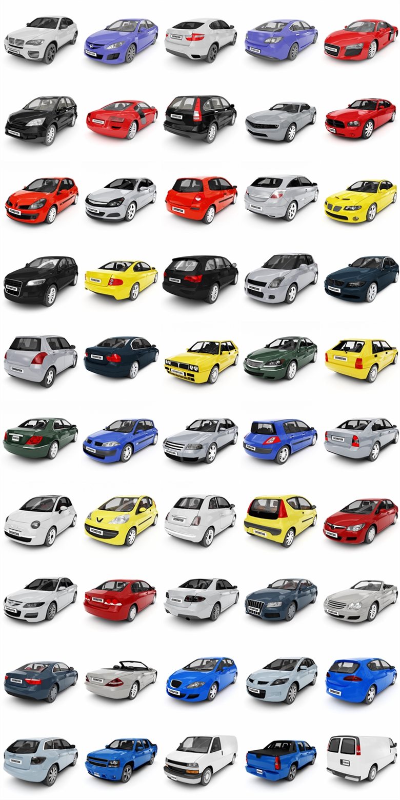 50个低多边形汽车3D模型 Evermotion – Archmodels Vol.132