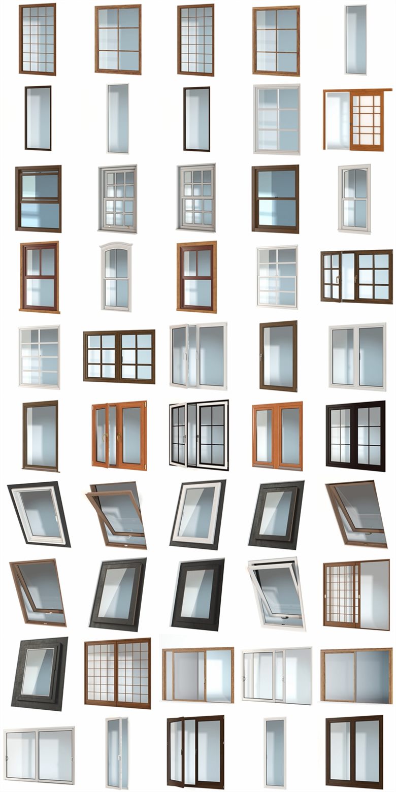 70种高度详细的门窗3D模型 Evermotion – Archmodels Vol.109