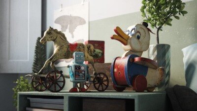 32 套复古道具、旧玩具、容器、眼镜、电话、留声机3D模型 Evermotion – Archmodels Vol. 194