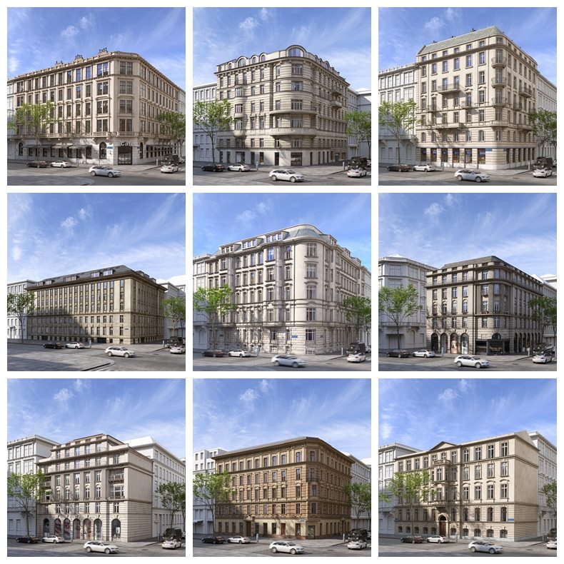 50个专业高质量欧洲风格建筑3D模型Evermotion – Archmodels Vol. 229