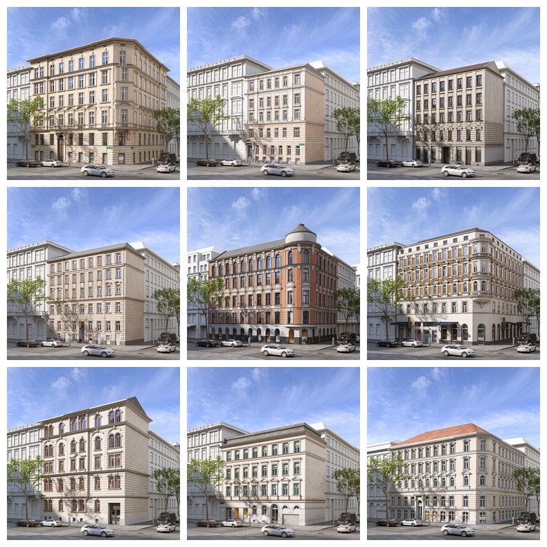 50个专业高质量欧洲风格建筑3D模型Evermotion – Archmodels Vol. 229
