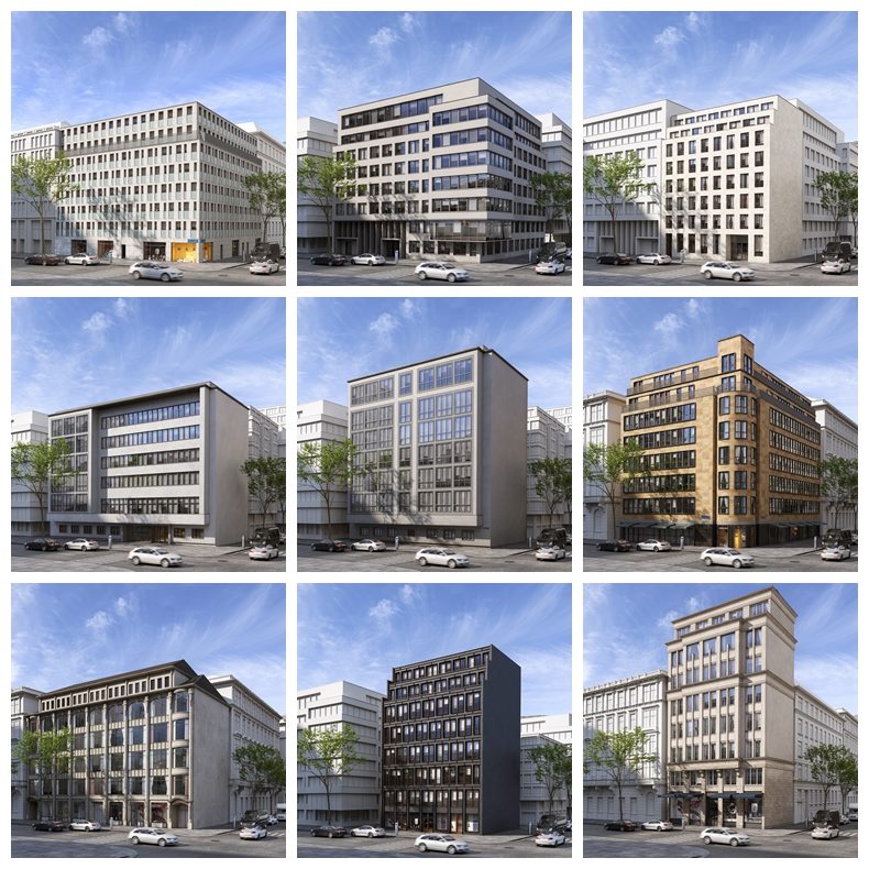 50个专业高质量欧洲风格建筑3D模型Evermotion – Archmodels Vol. 229