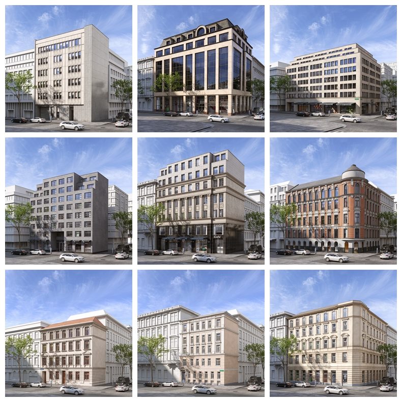 50个专业高质量欧洲风格建筑3D模型Evermotion – Archmodels Vol. 229
