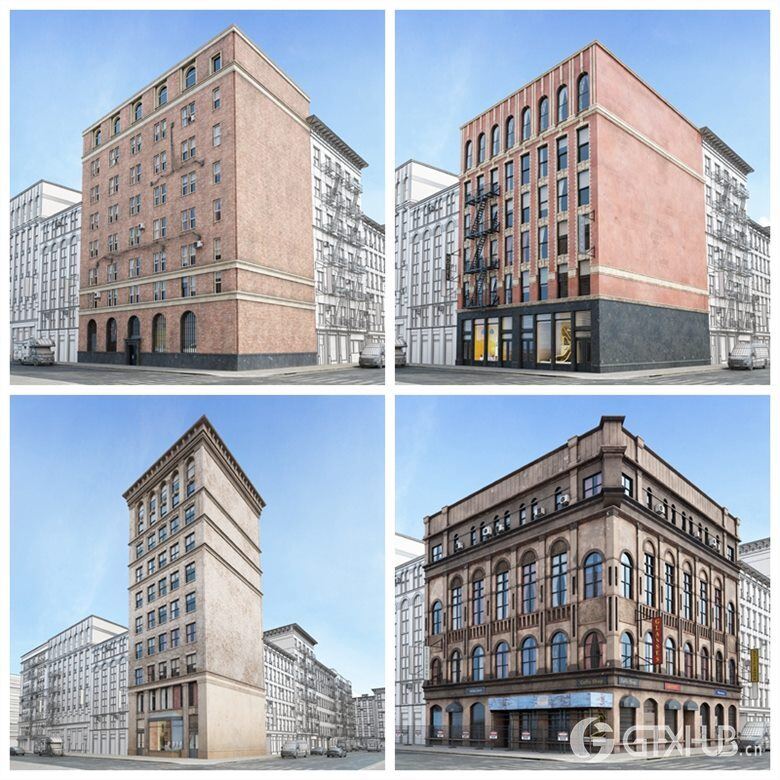 57个专业高度详细纽约风格建筑3D模型 Evermotion – Archmodels Vol. 215