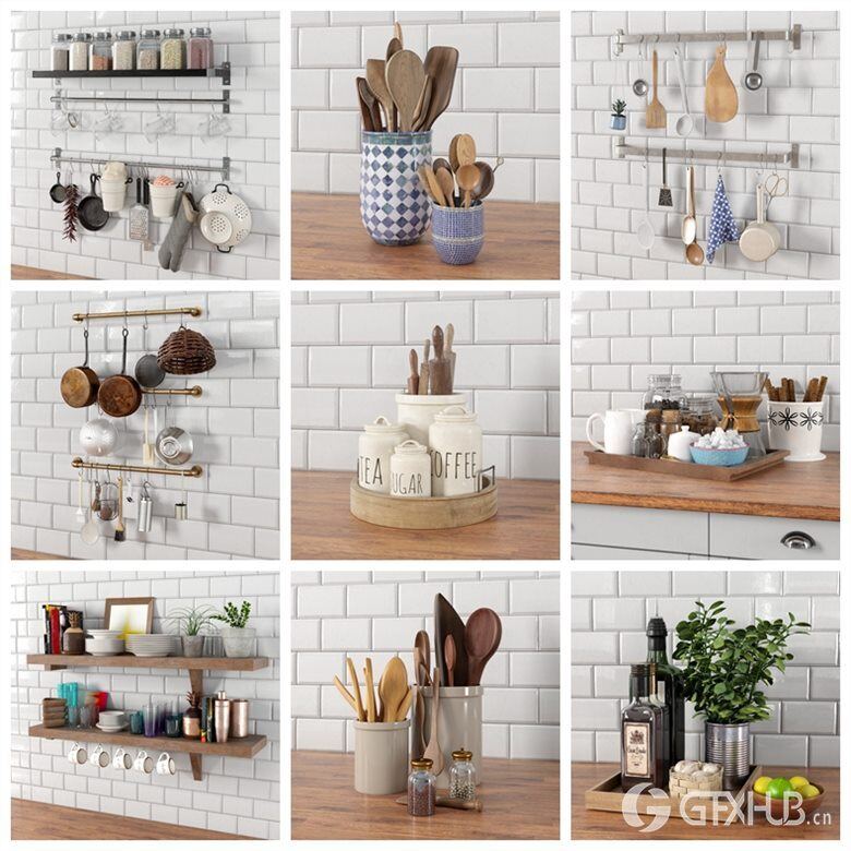 32个餐具、瓷器、罐子、盒子3D模型 Evermotion - Archmodels Vol. 231