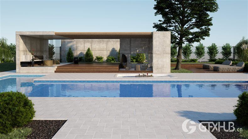 20个高品质花园景观3D模型 Evermotion - Archmodels Vol.212