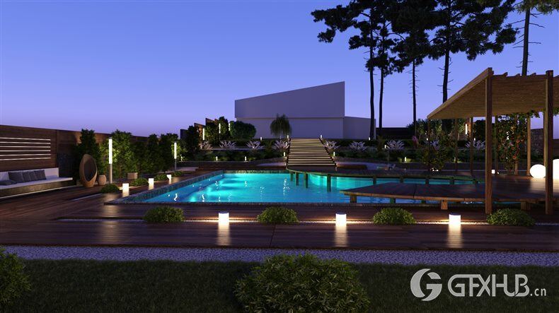 20个高品质花园景观3D模型 Evermotion - Archmodels Vol.212