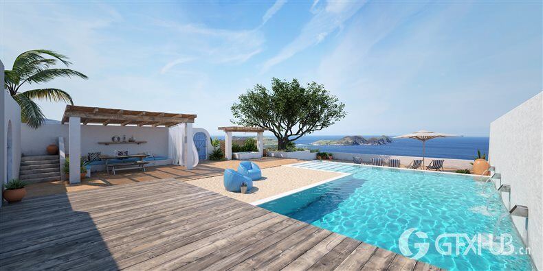 20个高品质花园景观3D模型 Evermotion - Archmodels Vol.212