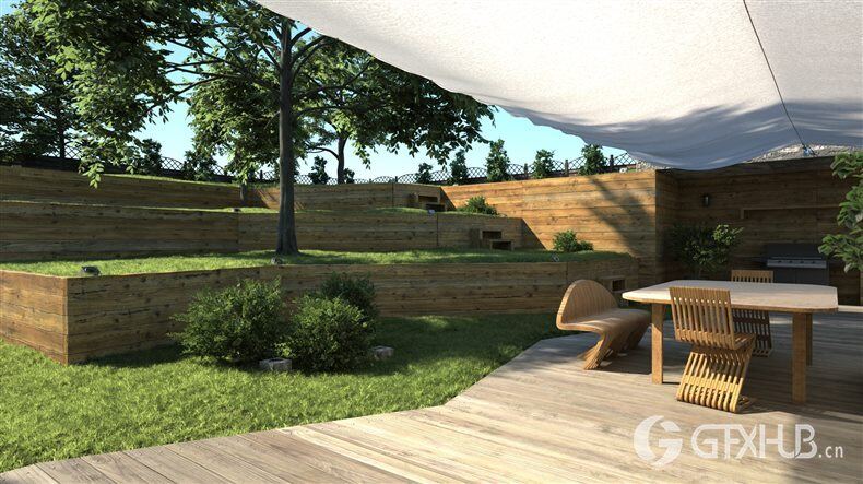 20个高品质花园景观3D模型 Evermotion - Archmodels Vol.212