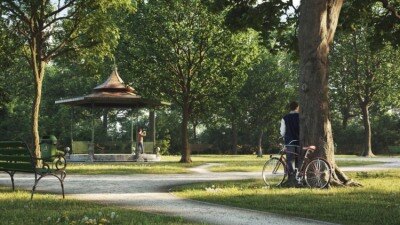 72个温带气候植物夏季和秋季乔木3D 模型 Evermotion – Archmodels vol. 250