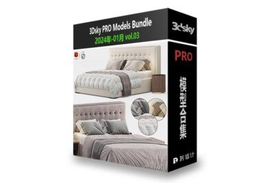 3dsky Pro 2024年1月3D模型合辑第三季 | 200套 | 10.6GB