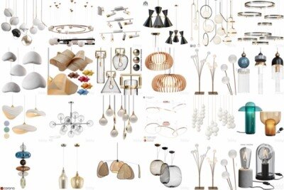 115套高精度灯具3D模型合集 3DSky PRO 115 Lamp 3D model collection