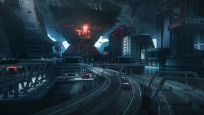 野兽派美学建筑未来科幻灰白高楼大厦3D模型  Kitbash3D – Brutalist 2055