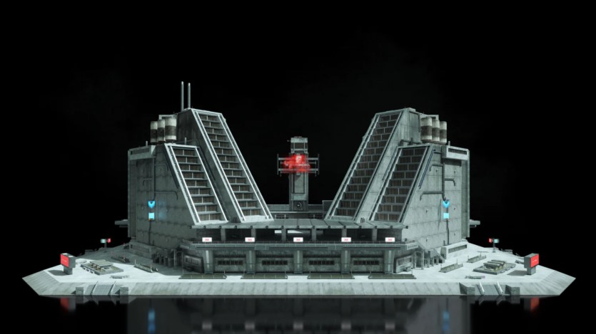 野兽派美学建筑未来科幻灰白高楼大厦3D模型 Kitbash3D - Brutalist 2055