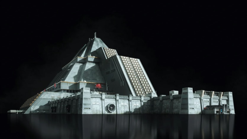 野兽派美学建筑未来科幻灰白高楼大厦3D模型 Kitbash3D - Brutalist 2055