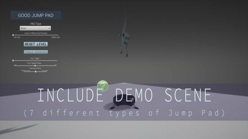 UE虚幻引擎7个跳跃垫垂直发射预设 GOOD FX Jump Pad