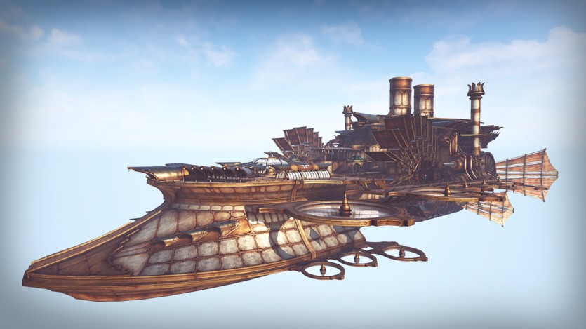 UE虚幻引擎 - 蒸汽朋克飞艇游戏资产 Steampunk Airship