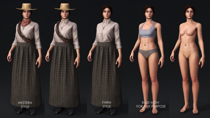 狂野西部角色包-冒险,生存,幸存者,角色扮演,射击,动作 Western Characters Pack-Wild West,Adventure,Survival,Survivor,RPG,Shooter,Action