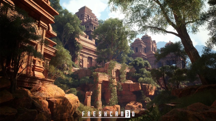 UE虚幻引擎古寺庙游戏场景资产 Ancient Temple Environment