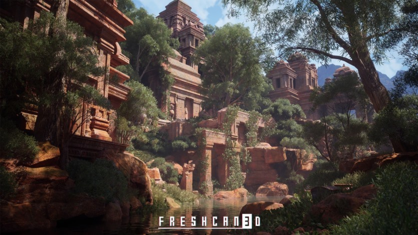 UE虚幻引擎古寺庙游戏场景资产 Ancient Temple Environment