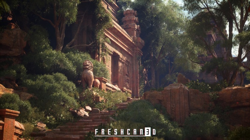 UE虚幻引擎古寺庙游戏场景资产 Ancient Temple Environment