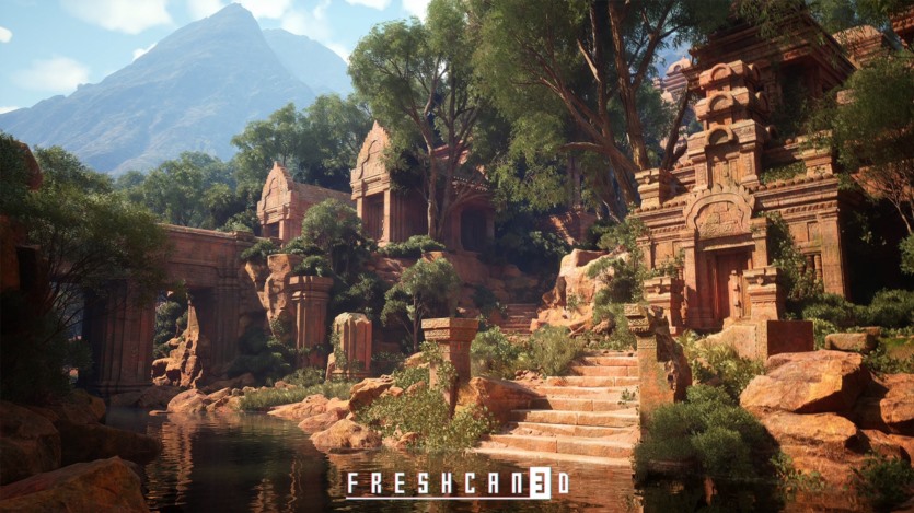 UE虚幻引擎古寺庙游戏场景资产 Ancient Temple Environment