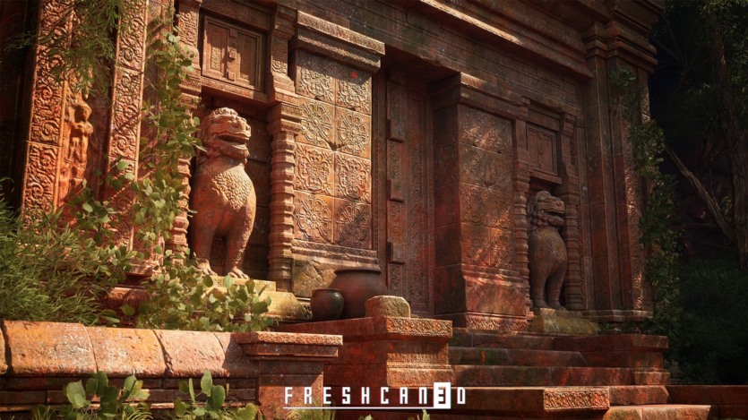 UE虚幻引擎古寺庙游戏场景资产 Ancient Temple Environment