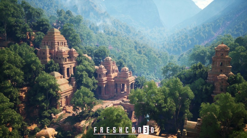 UE虚幻引擎古寺庙游戏场景资产 Ancient Temple Environment